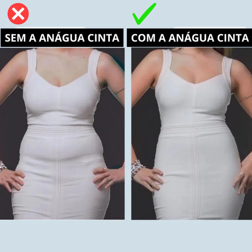 Kit Com 2 Calcinhas Cinta Modeladora Plus Size Reduz Medidas Bege Xxxgg (52-54)