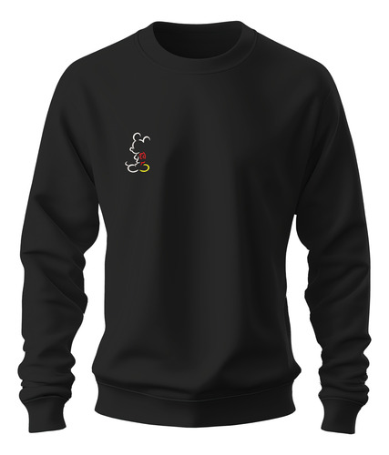 Sudadera Sweater Bordado Silueta Mickey Y Minnie Pareja