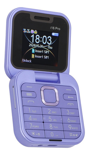 Teléfono Flip Desbloqueado 2g Para Personas Mayores, Teléfono Celular Flip Dual Sim Con Pantalla Dual, Botones Grandes, Linterna Led, Cámara Trasera