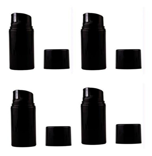 Dispensador Negro Practico, Mxbcm-004, 4 Pzas, 50ml, Plásti