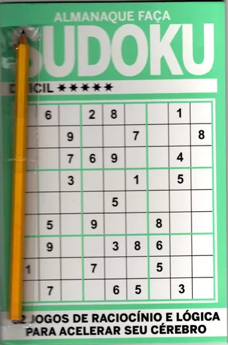 Livro Sudoku Ed. 25 - Médio/Difícil - Só Jogos 9x9 - 2 jogos por