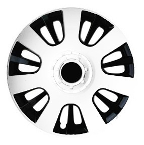 Taza Juego Universal Rodado 14 14 Rayos Blanco Y Negro