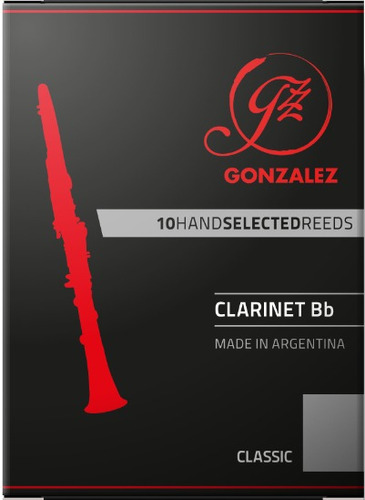 Caña Gonzalez Clarinete Si B Classic 2 Caja De 10 Unidades