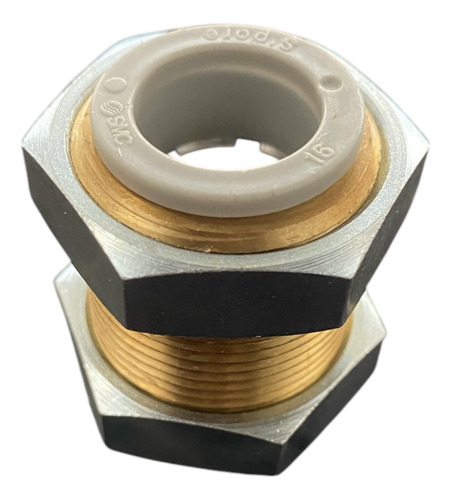 Kq2e16-00a Conector Neumático Rápido Pasamuro 16mm