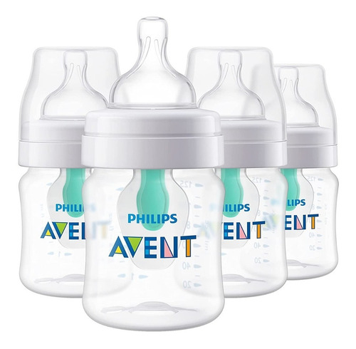 Tetero Biberon Avent Airfree Anti Cólico Keppler 4 Oz X4 Und