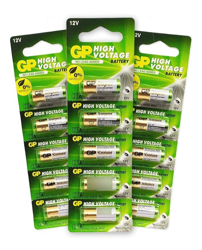 5 Pilhas Alcalina Bateria A23 Gp Batteries 23ae 12v Portão