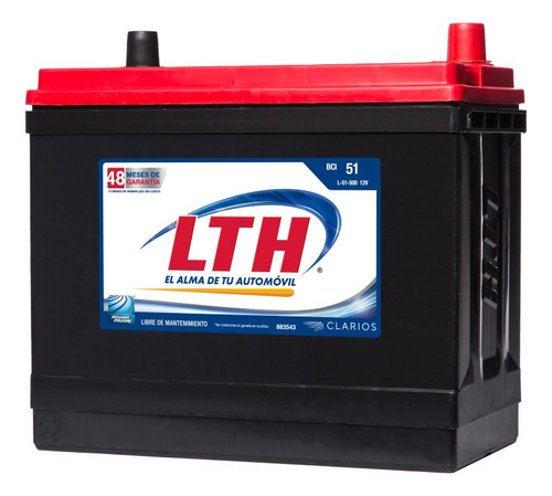 Batería Lth Para Carro Tipo L-51r-500. Entrega Cdmx.
