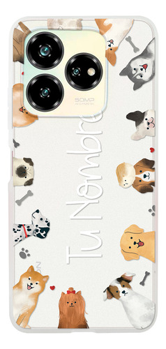 Funda Para Zte Para Mujer Razas Perritos Personalizada