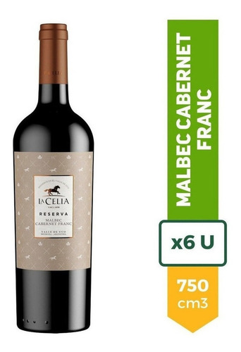 Vino La Celia Reserva Malbec Cabernet Franc Tinto 750ml