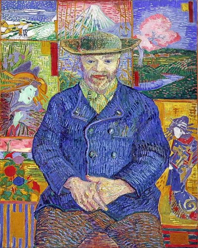 Cuadro Retrato Del Padre Tanguy De Vincent Van Gogh De 1887