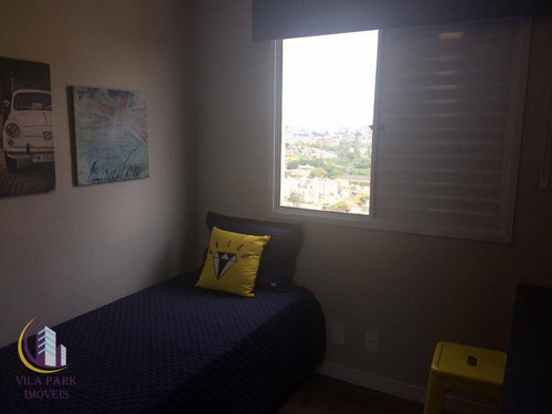 Lindo Apartamento 55 M² Sendo 2 Dormitórios 1 Suíte, Piscina, Churrasqueira, 1 Vaga Livre E Coberta , Quitaúna, Osasco. - Ap0913