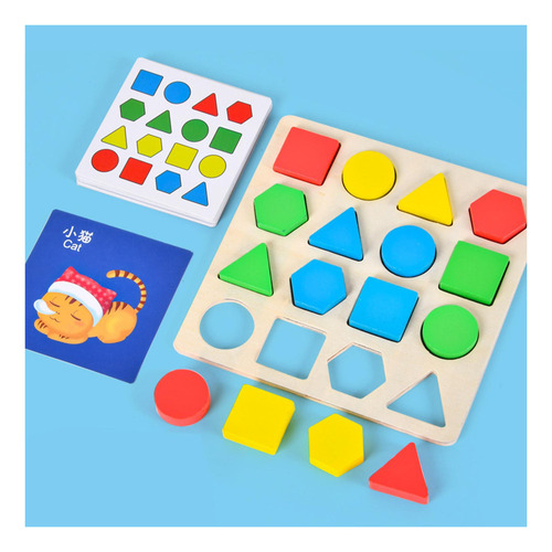 Juego De Mesa Con Forma Geométrica, Juguete Educativo Para