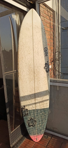 Imagen 3 de 9 de Tabla De Surf Funboard 7'4 + 3 Quillas Desm + Funda Phantom