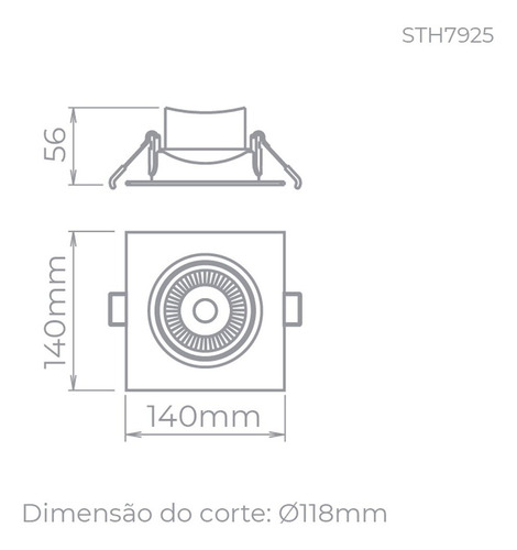 Imagem 4 de 5 de 10 Embutido Easy Led 7w Par20 + 4 Easy 12w Par30 Stella