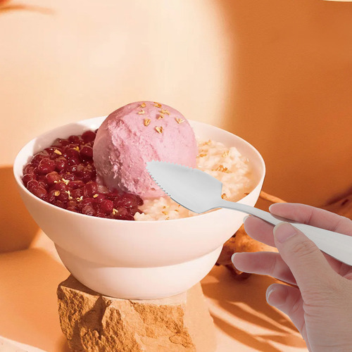 Nuevo Cutlery Cups - Cuchara Dentada Para Helado (metal, 6