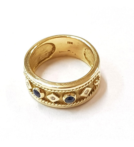 Anillo Oro 18k Cubics 9,7grs N°15 Brumat