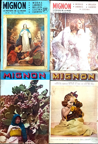 4 Revistas Diferentes Coleccionables Selectas De Mignon 60s (Usado)