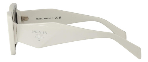 Prada Spr 08ys 02v-5s0 Oversized Rectangular White (Usado)
