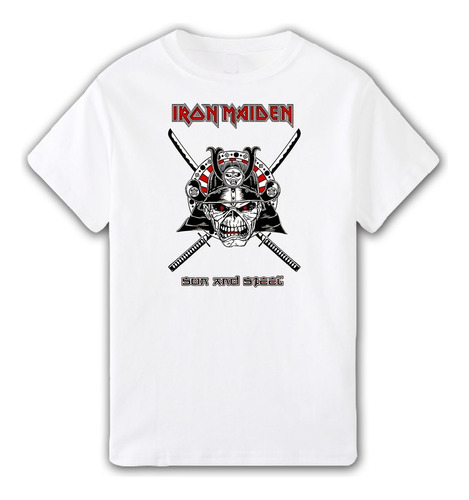 Remera Iron Maiden Sun And Steel - Aesthetic Unisex Rock 