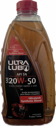 Aceite 20w50 Semi Sintetico Ultralub