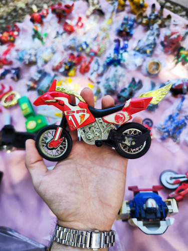Power Rangers Mughty Moprhin Moto Roja Serie 1 Muñeco (Usado)