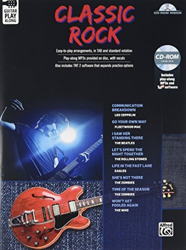 Classic Rock Guitar Playalong Guitar Tab, Book  Y  Cdrom