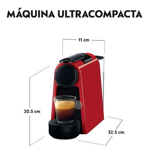 Máquina De Café Nespresso Essenza Mini Roja