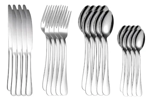 Conjunto Talheres Inox Todo-Ouro 24pcs