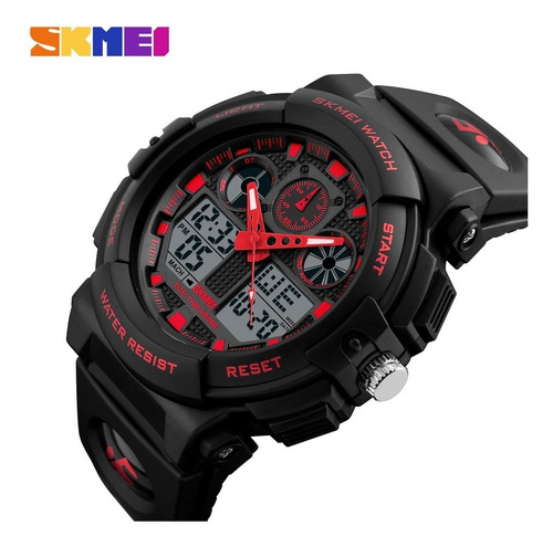 Imagen 4 de 8 de Reloj Skmei 1270 S Shock - Sumergible - Deportivo - Dual