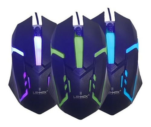 Mouse Gamer Usb Lehmox Ley-206 Cor Preto