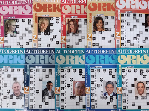 Revista Orion Pasatiempos Autodefinidos Paquete 10 Revistas