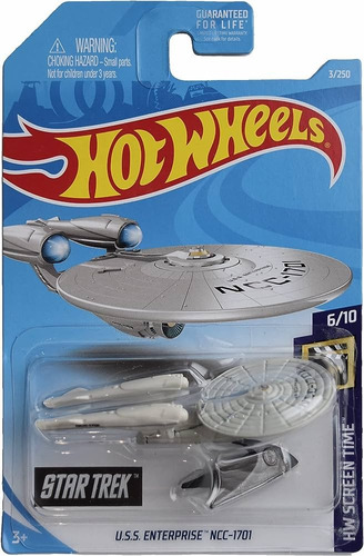 Hot Wheels Tiempo De Pantalla Nave Star Trek Ncc 1701