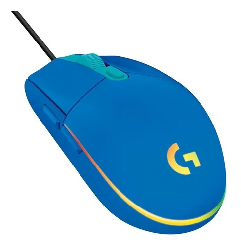 Imagem do produto Mouse Gamer com fio Logitech G203 Lightsync - Azul em Mercado Livre