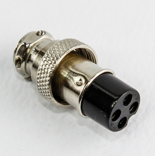 Conector Microfono Rosca Hembra Cable 4 Pines Din Canon Htec
