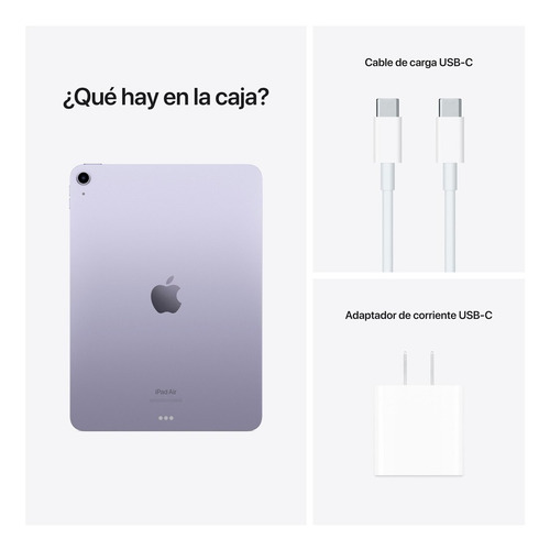 Apple iPad Air (5ª generación) 10.9" Wi-Fi 64 GB Chip M1 - Morado
