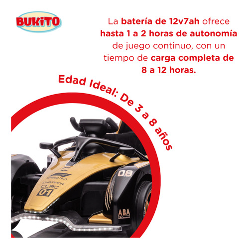 Auto A Bateria Estilo Formula 1 De 12v Con Control Remoto