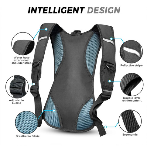 Mochila De Hidratación 2 L Para Correr Y Senderismo