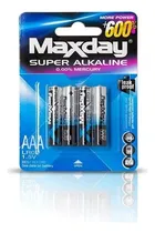 Comprar Pilas Alcalinas Baterias Maxday Aaa Blister 4 Unidades 1,5v