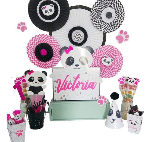 Grafica Impresa Kit Oso Panda Candy Bar Mesa Dulce