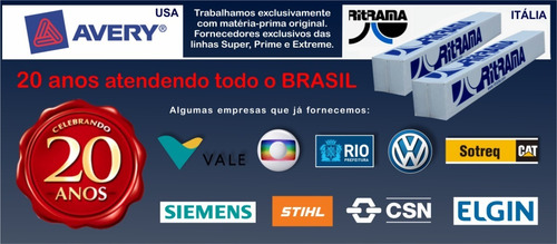 Lacre Picotado 40x27mm Bopp Perola Personalizado 1000unidade