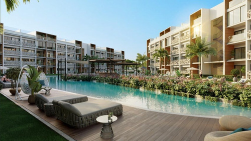 Apartamento En Venta, Proyecto En White Sands, Punta Cana, 75m2, 1 Hab. 1 Parqueo, Excelente Ubicación, Tiene  Campo De Golf, Todas Las Comodidades, Oportunidad De Invertir En Tu Futuro.