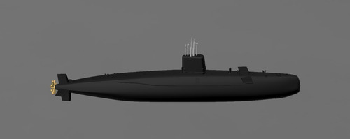Ssn Hms Conqueror 1/200 Impreso En 3d