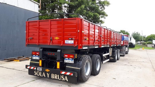 Acoplado Volcador Sola Y Brusa. Bi Lateral 4 Ejes.