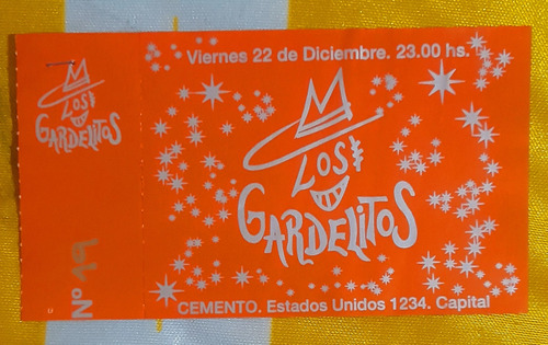 Entrada De Colección Los Gardelitos En Cemento (Usado)