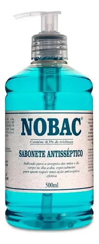 Sabonete Antisséptico Nobac Triclosan 500ml - Cpap/ Mascara