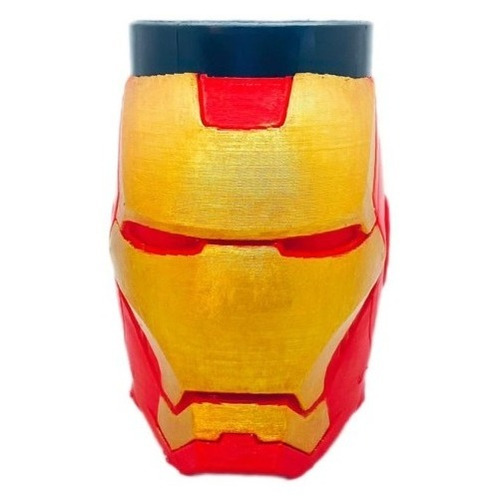 Taza 3d Ironman Superhéroe Avengers Marvel Pintado A Mano