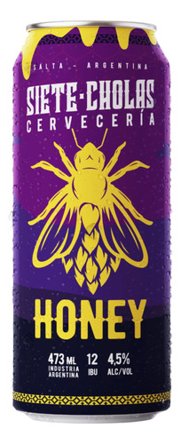 Cerveza Honey X473ml Siete Cholas