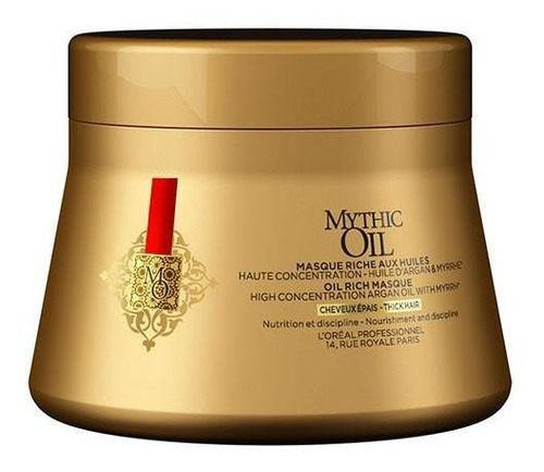 Máscara Nutritiva Cabellos Gruesos Mythic Oil 200 Ml