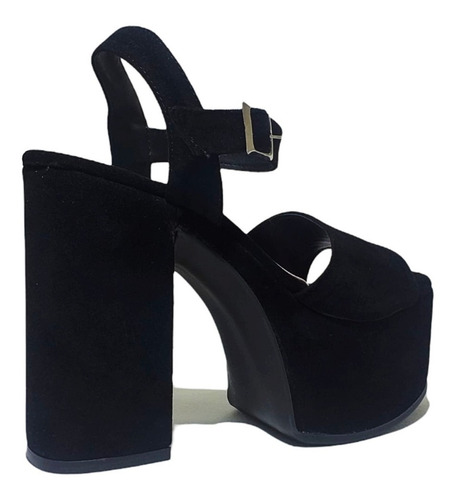 Sandalias París Gamuza Black