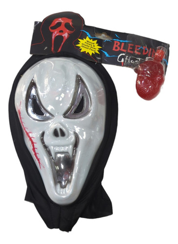 Mascara Scream Ghostface Chorrea Sangre Halloween Plastico
